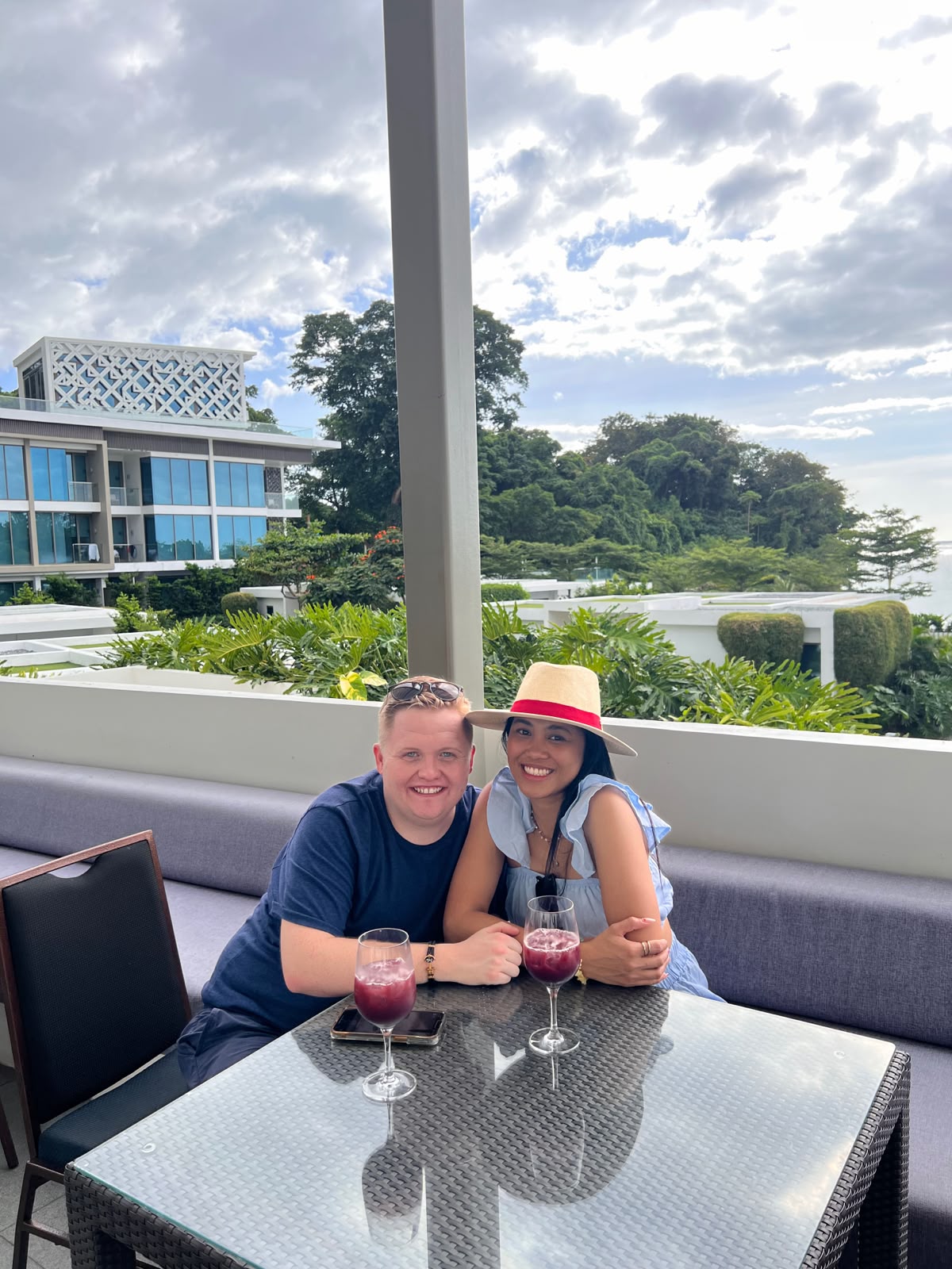 Jenny and Elliot on their first day in Boracay at Crimson Resort