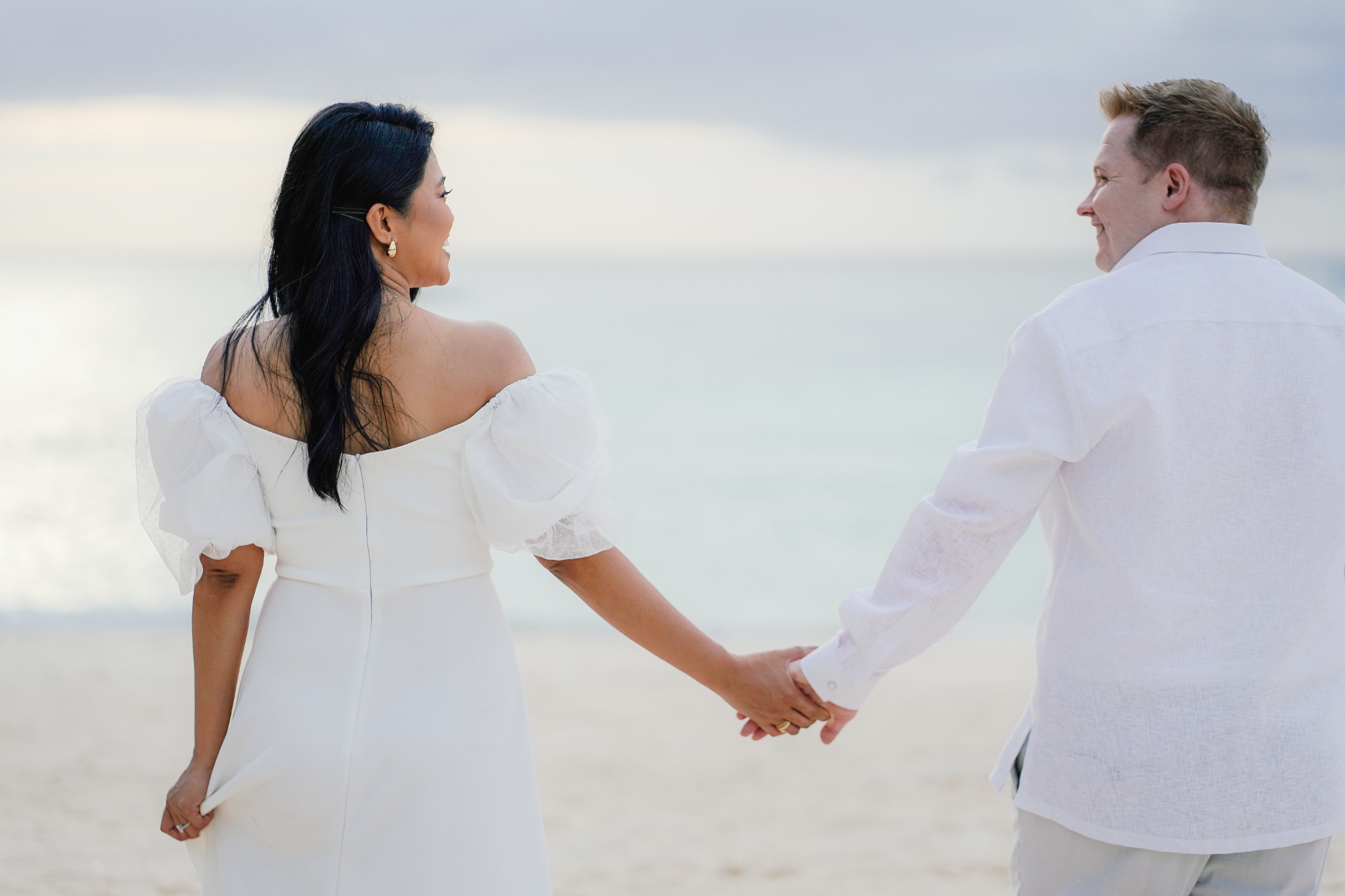 Jenny and Elliot by the sea