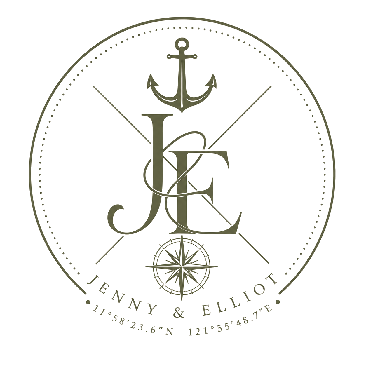 Jenny & Elliot wedding logo
